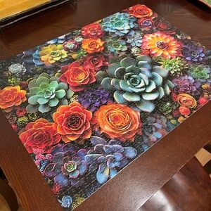 Colorful Succulent Puzzle